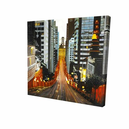 FONDO 32 x 32 in. San Francisco by Night-Print on Canvas FO2793393